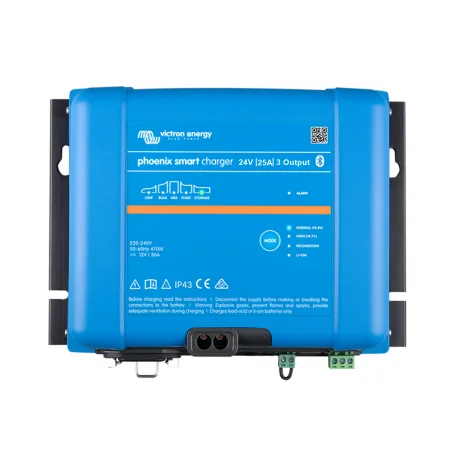 Victron 24V/25A/230V 3 Output Phoenix Smart IP43 Battery Charger