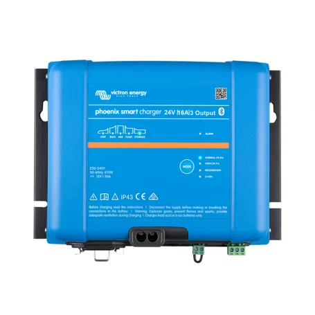 Victron 24V/16A/230V 3 Output Phoenix Smart IP43 Battery Charger